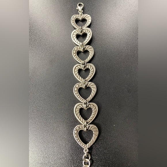 Brighton Connected by Love Bracelet heart charm silver plated - Picture 3 of 8